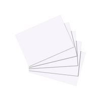 Produktbild: Herlitz Karteikarte A8 blanko wei&szlig; 100er Packung