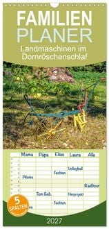 Produktbild: Familienplaner 2027 - Landmaschinen im Dornr&ouml;schenschlaf mit 5 Spalten (Wandkalender, 21 x 45 cm) CALVENDO
