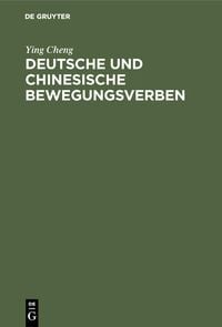 Produktbild: Deutsche und chinesische Bewegungsverben
