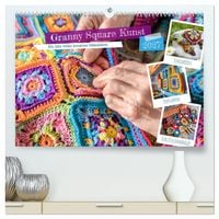 Produktbild: Granny Square Kunst - Ein Jahr voller kreativer H&auml;kelideen (hochwertiger Premium Wandkalender 2027 DIN A2 quer), Kunstdruck in Hochglanz