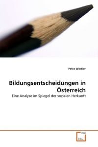 Produktbild: Winkler, P: Bildungsentscheidungen in &Ouml;sterreich