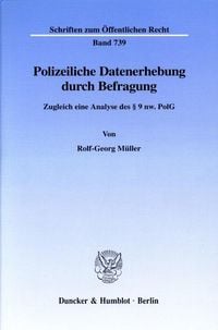Produktbild: Polizeiliche Datenerhebung durch Befragung.