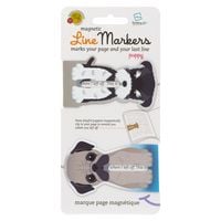 Produktbild: Line Markers (Dogs/Hunde) - Magnetische Lesezeichen - 2er Set