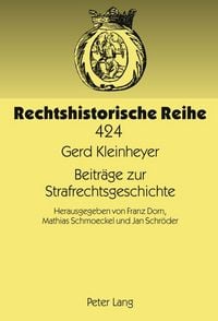 Produktbild: Beitr&auml;ge zur Strafrechtsgeschichte