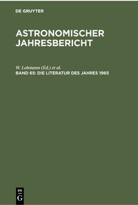 Produktbild: Die Literatur des Jahres 1965