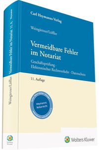 Produktbild: Vermeidbare Fehler im Notariat