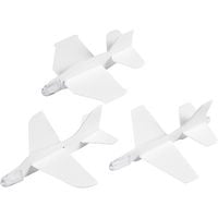 Produktbild: Creativ Company Flugzeug-Sortiment, L 11,5-12,5 cm, B 11-12 cm, Wei&szlig;, 3 Stk