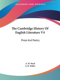 Produktbild: The Cambridge History Of English Literature V4