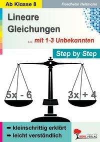 Produktbild: Lineare Gleichungen mit 1-3 Unbekannten / Step by Step