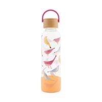 Produktbild Trinkflasche aus Glas mit Silikoncover, 