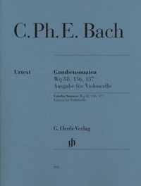 Bild vom Artikel Bach, Carl Philipp Emanuel - Gambensonaten Wq 88, 136, 137 vom Autor Carl Philipp Emanuel Bach