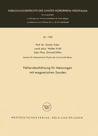 Produktbild: Fehlerabsch&auml;tzung f&uuml;r Messungen mit magnetischen Sonden
