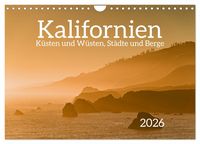 Produktbild: Kalifornien - K&uuml;sten und W&uuml;sten, St&auml;dte und Berge (Wandkalender 2026 DIN A4 quer), CALVENDO Monatskalender