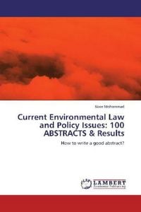 Produktbild: Mohammad, N: Current Environmental Law and Policy Issues: 10