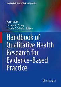 Produktbild: Handbook of Qualitative Health Research for Evidence-Based Practice