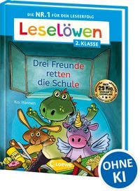Produktbild: Lesel&ouml;wen 2. Klasse - Drei Freunde retten die Schule