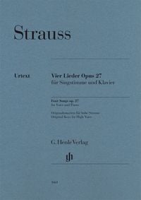 Produktbild: Richard Strauss - Vier Lieder op. 27