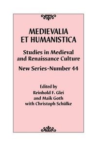 Produktbild: Medievalia et Humanistica, No. 44