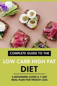 Produktbild: Complete Guide to the Low Carb High Fat Diet: A Beginners Guide & 7-Day Meal Plan for Weight Loss
