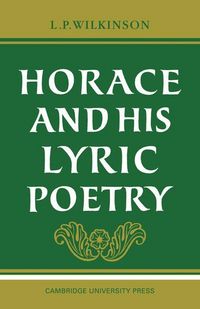 Produktbild: Horace and His Lyric Poetry