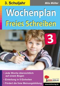Produktbild: Wochenplan Freies Schreiben / Klasse 3