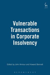 Produktbild: Vulnerable Transactions in Corporate Insolvency