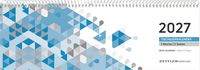 Produktbild: Tischquerkalender 1W/2S blau 2027