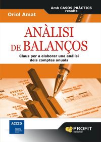 Produktbild: An&agrave;lisi de balan&ccedil;os : claus per a elaborar una an&agrave;lisi dels comptes anuals