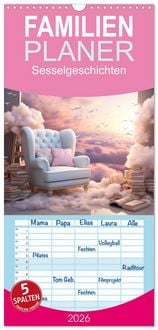 Produktbild: Familienplaner 2026 - Sesselgeschichten mit 5 Spalten (Wandkalender, 21 x 45 cm) CALVENDO