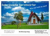 Produktbild: Schw&auml;bische Sprichw&ouml;rter 1 Wi ma hald so said! (Wandkalender 2026 DIN A4 quer), CALVENDO Monatskalender