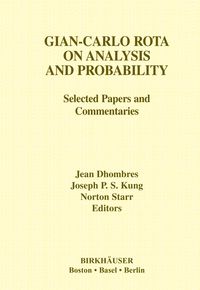 Produktbild: Gian-Carlo Rota on Analysis and Probability