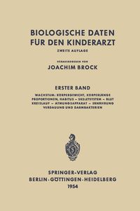 Produktbild: Biologische Daten f&uuml;r den Kinderarzt