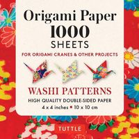 Produktbild: Origami Paper Washi Patterns 1,000 sheets 4" (10 cm)
