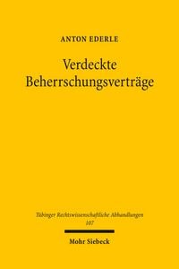 Produktbild: Verdeckte Beherrschungsvertr&auml;ge