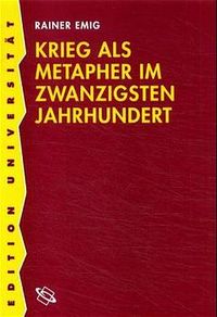 Produktbild: Krieg als Metapher im zwanzigsten Jahrhundert
