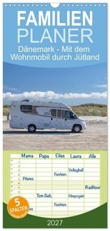 Produktbild: Familienplaner 2027 - D&auml;nemark - Mit dem Wohnmobil durch J&uuml;tland mit 5 Spalten (Wandkalender, 21 x 45 cm) CALVENDO