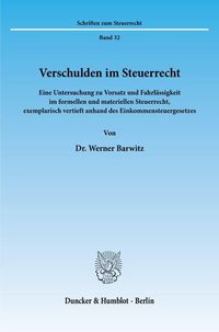 Produktbild: Verschulden im Steuerrecht.