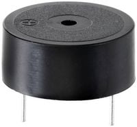 Produktbild: TRU COMPONENTS TC-10475824 Piezo-Signalgeber Ger&auml;usch-Entwicklung: 80 dB Spannung: 12 V/DC Dauerton 1 St.