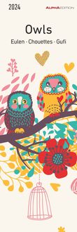 Bild vom Artikel Eulen 2024 - Lesezeichenkalender 5,5x16,5 cm - Owls - Tierkalender - Lesehilfe - Alpha Edition vom Autor 