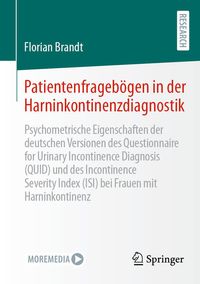 Produktbild: Patientenfrageb&ouml;gen in der Harninkontinenzdiagnostik