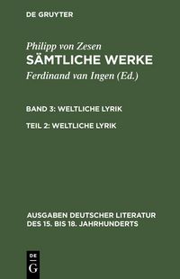 Produktbild: Weltliche Lyrik
