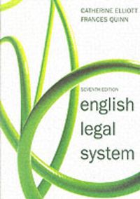 Produktbild: English Legal System 7th edition