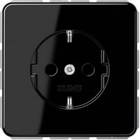 Produktbild: Jung 1fach Einsatz Schutzkontakt-Steckdose Schwarz CD1520SW 1 St.