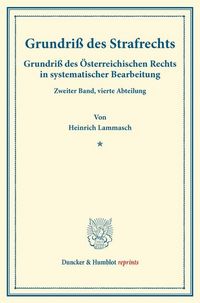 Produktbild: Grundri&szlig; des Strafrechts.