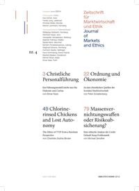 Produktbild: Christliche Personalf&uuml;hrung, Ordnung und &Ouml;konomie, Chlorine-rinsed Chickens and Lost Autonomy, Massenvernichtungswaffen oder Risikoabsicherung?