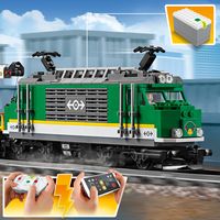 LEGO City 60198 Güterzug, Set mit Motor, Spielzeug Zug mit Fernbedienung