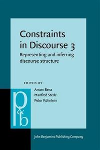 Produktbild: Constraints in Discourse 3
