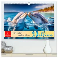 Produktbild: Delfine - ein Jahr voller Meer (hochwertiger Premium Wandkalender 2027 DIN A2 quer), Kunstdruck in Hochglanz