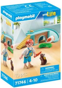 Produktbild: PLAYMOBIL 71746 Junge mit Meerschweinchen