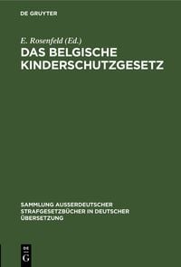 Produktbild: Das belgische Kinderschutzgesetz